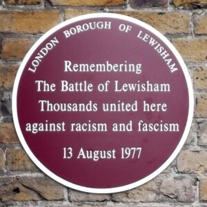 Battle of Lewisham Plaque